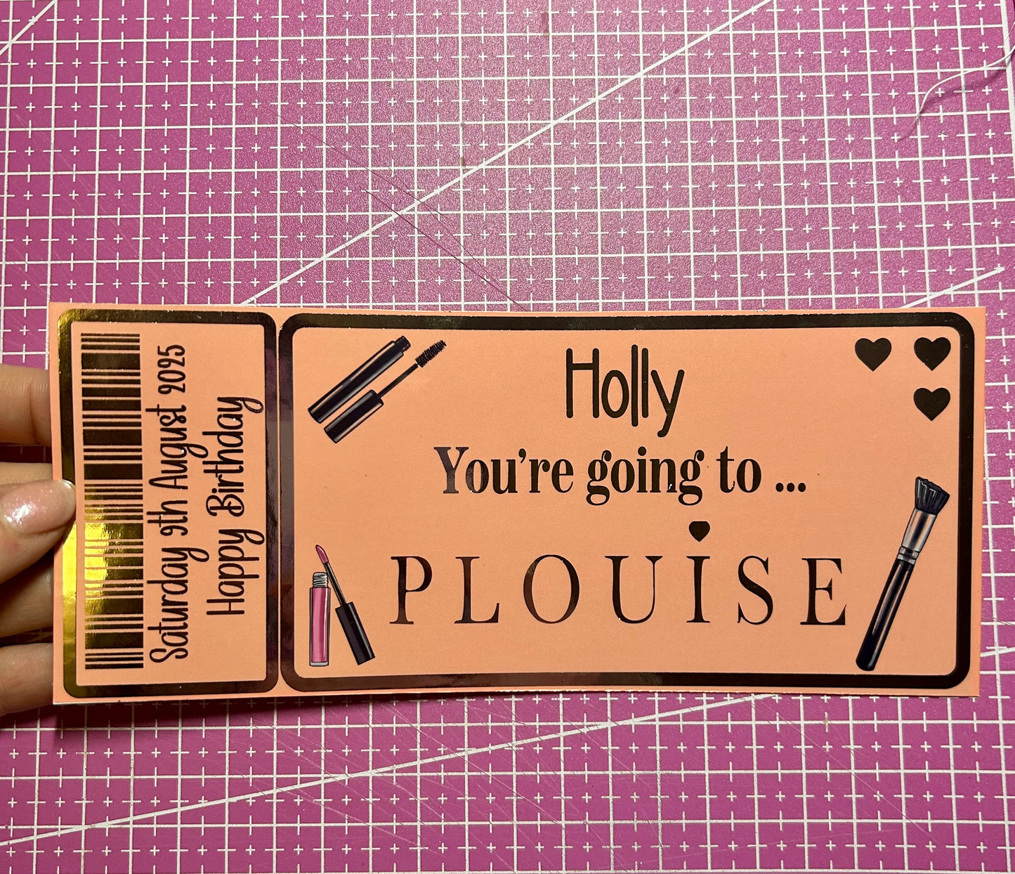 P Louise Foiled Ticket